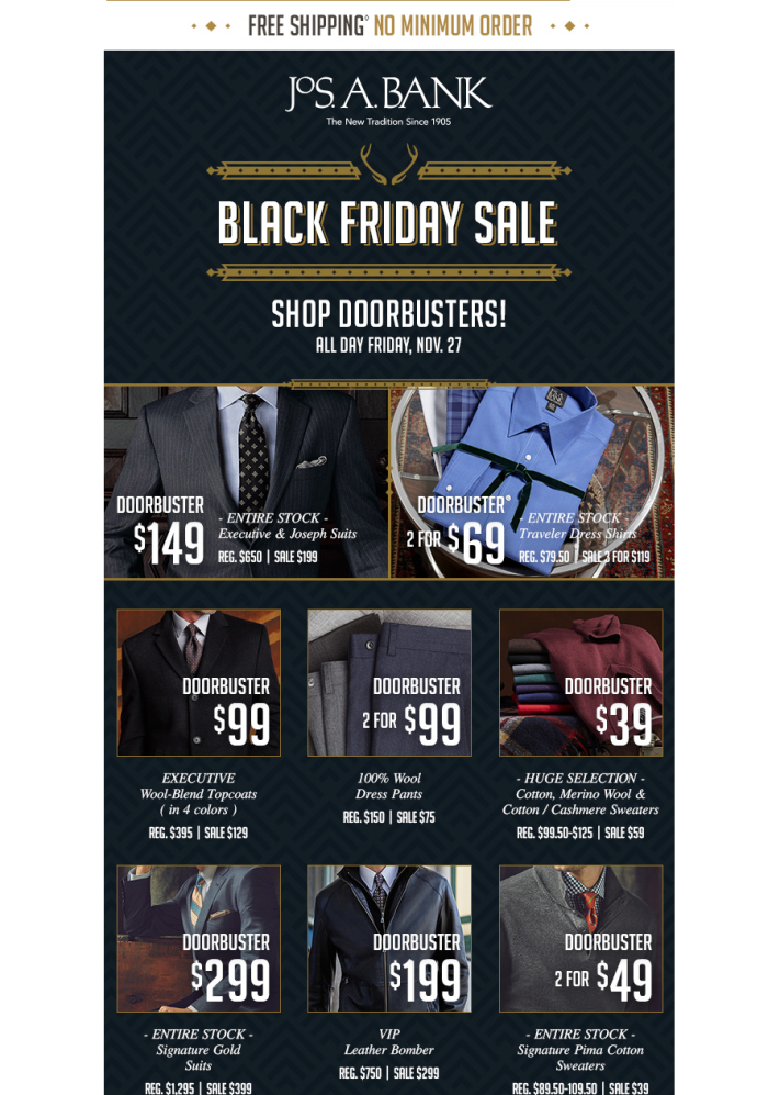 Joseph a bank current deals